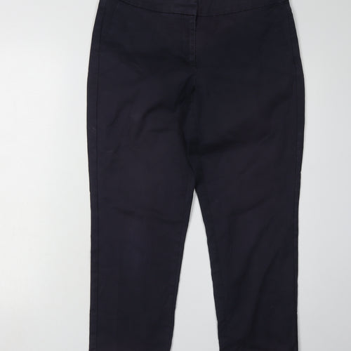Joules Women's Blue Trousers - Size M, Casual Style