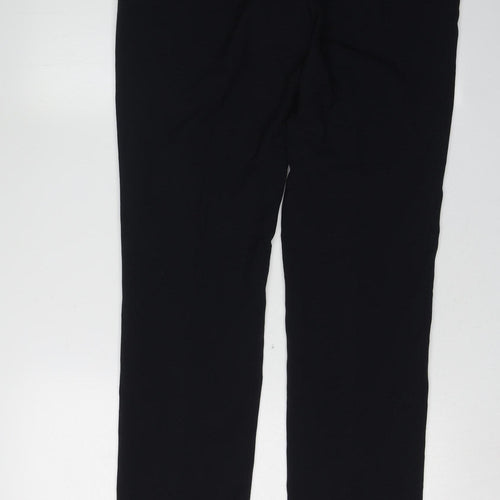 Next Men's Black Trousers, Size L, Straight Leg
