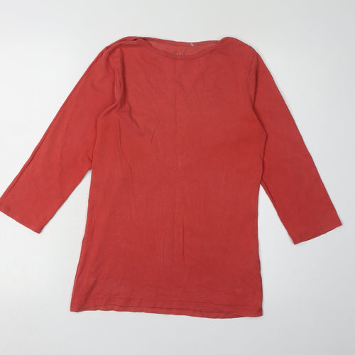 FatFace Women's Red 3/4 Sleeve T-Shirt Size 12