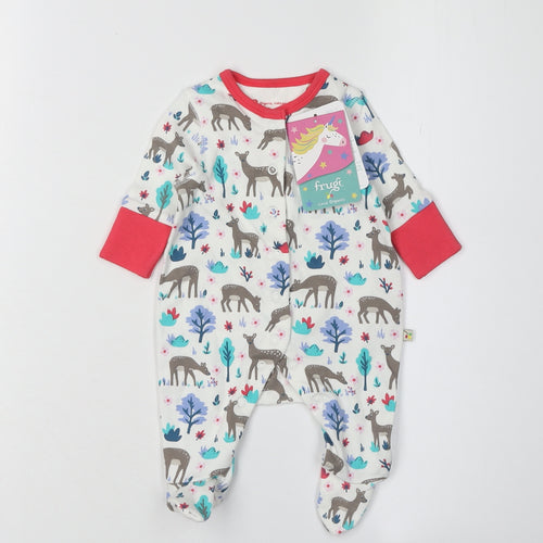 Frugi Unisex Newborn Multicoloured Babygrow - Organic Cotton