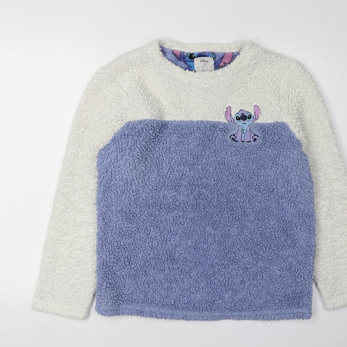 Disney Teens Stitch Fleece Nightwear, Multicoloured, 10-12
