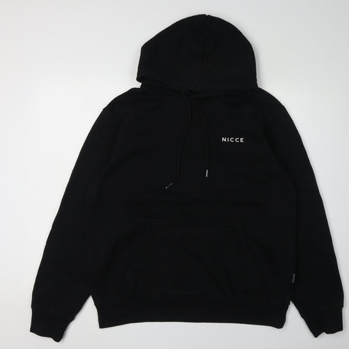Nicce Men's Black Pullover Hoodie XL with Logo