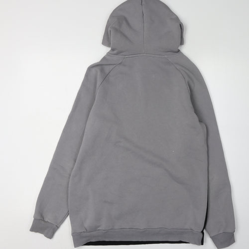 boohooMAN Men's Black Small Logo Pullover Hoodie