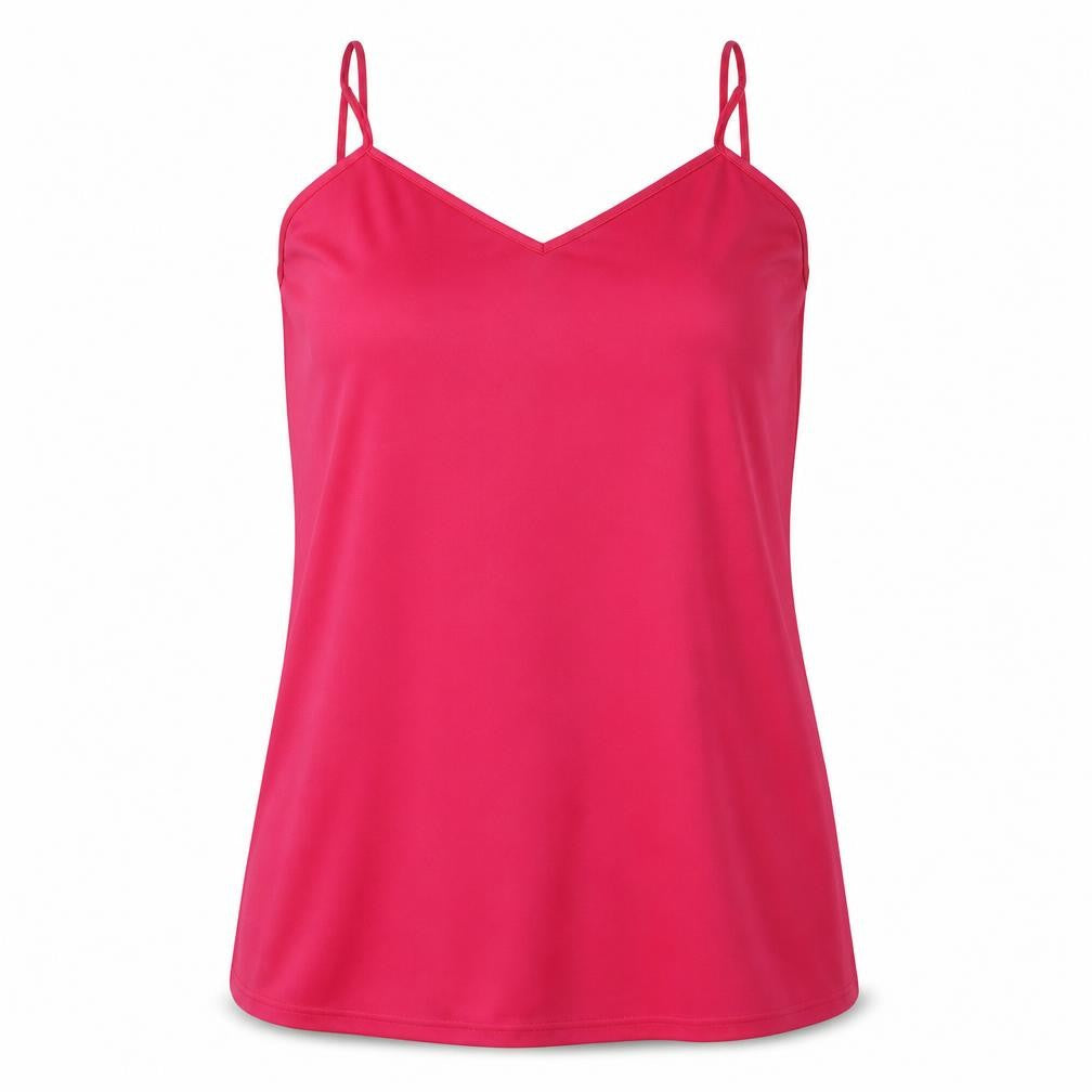 Front view of Lipsy Women's Pink Camisole Top, size 12