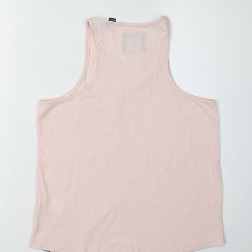 Superdry Women's Pink Tank Top - Size 8, Cotton Blend