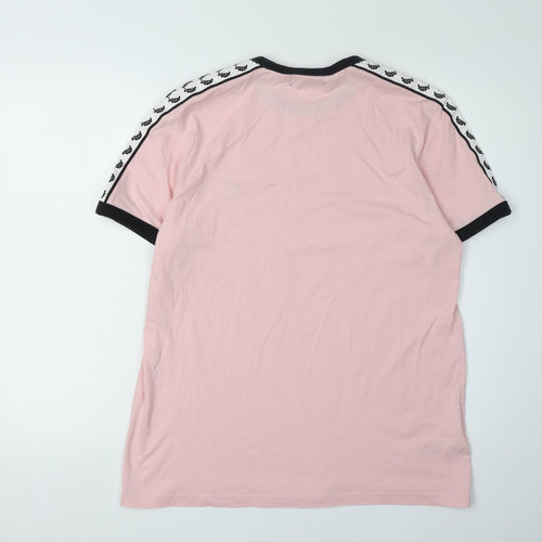 Fred Perry Men's Pink M T-Shirt, Embroidered Logo