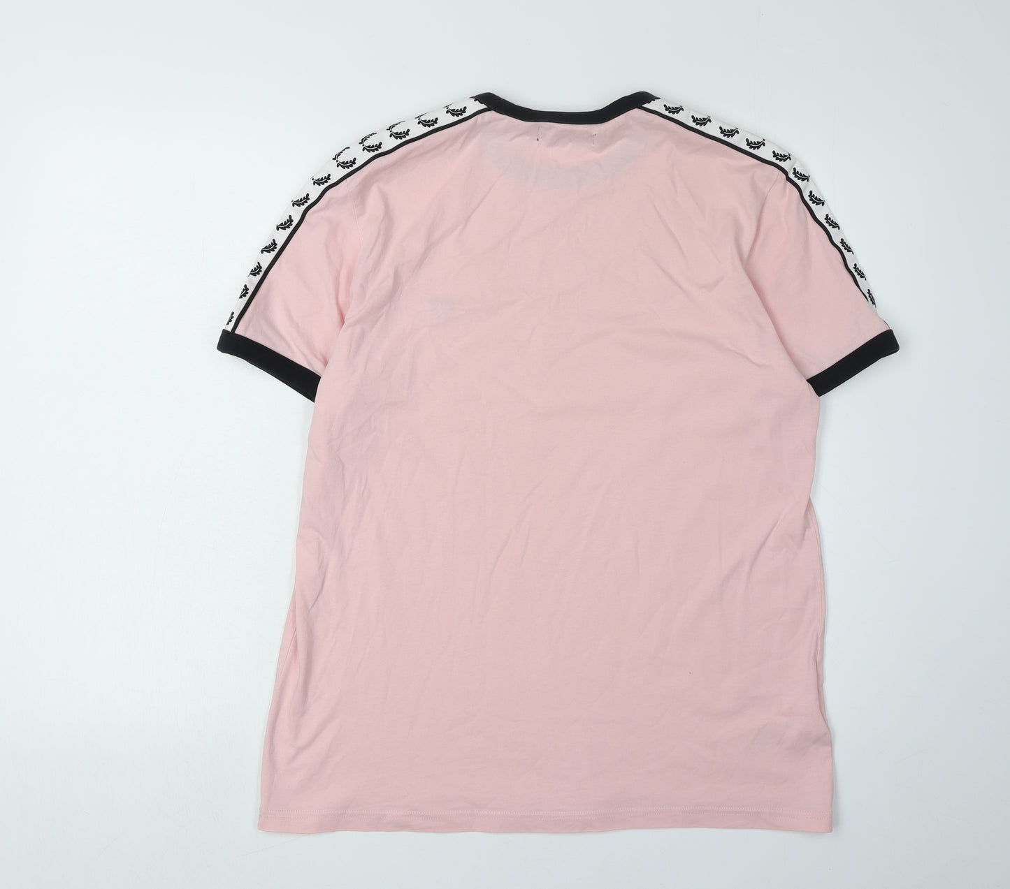 Fred Perry Men's Pink M T-Shirt, Embroidered Logo