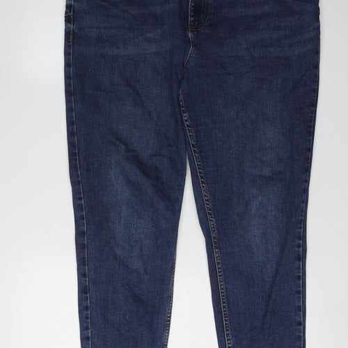 New Look Women's Blue Straight Leg Jeans, Size 18