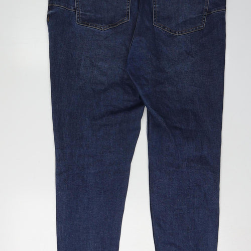 New Look Women's Blue Straight Leg Jeans, Size 18