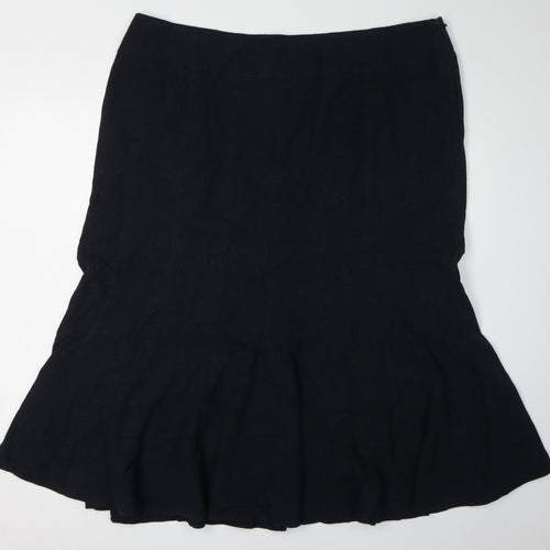BHS Women's Black Midi Skirt Size 22
