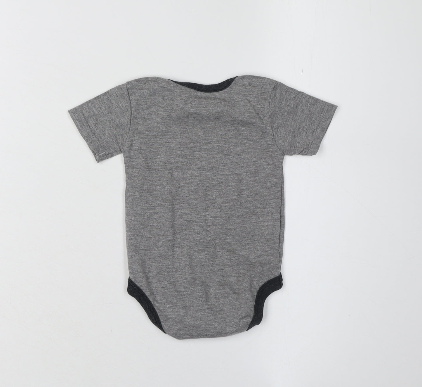 Justice League Unisex Grey Batman Babygrow 3-6 Months