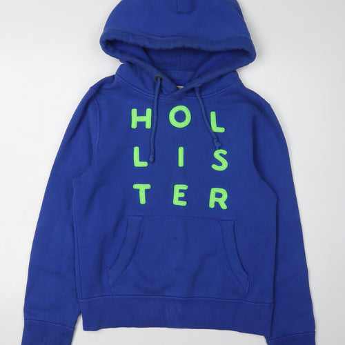 Hollister Unisex Blue Pullover Hoodie S