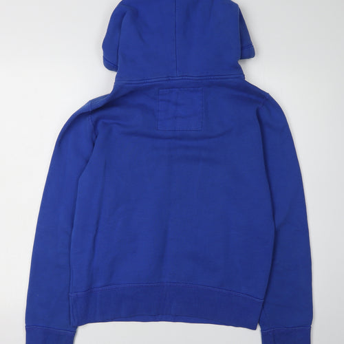 Hollister Unisex Blue Pullover Hoodie S