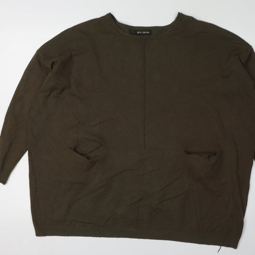 QED London Women's Green Pullover Jumper