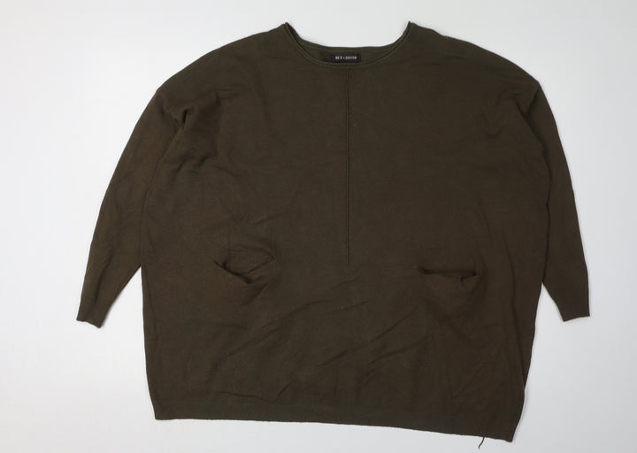 QED London Women's Green Pullover Jumper