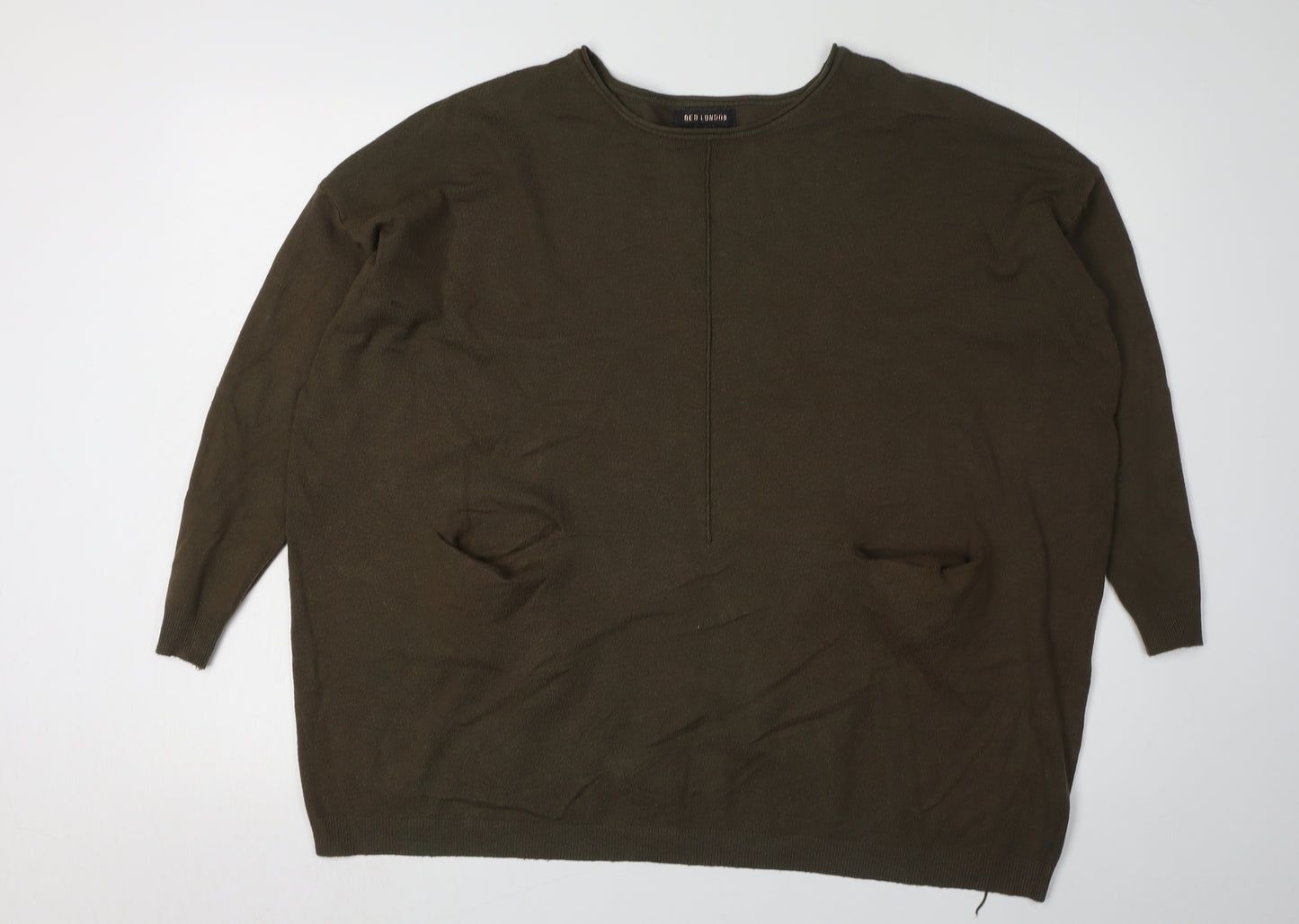 QED London Women's Green Pullover Jumper