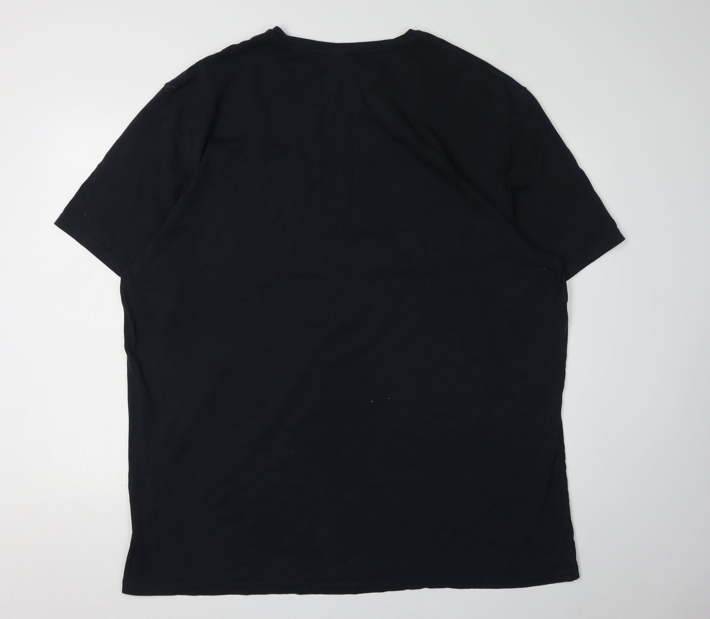 Hugo Boss Men's Black T-Shirt 4XL Crew Neck Logo