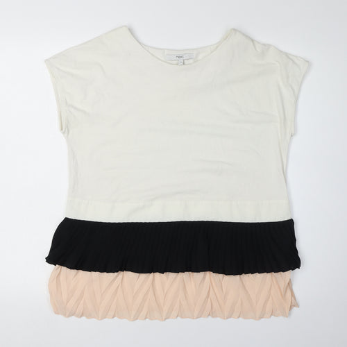 Next Women's Ivory Jersey Top Size 14 - Casual Sleeveless