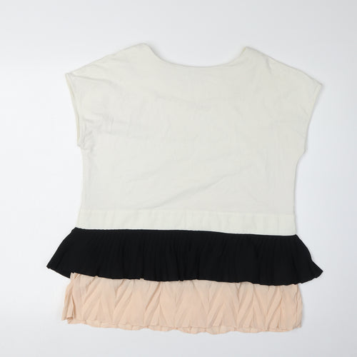 Next Women's Ivory Jersey Top Size 14 - Casual Sleeveless
