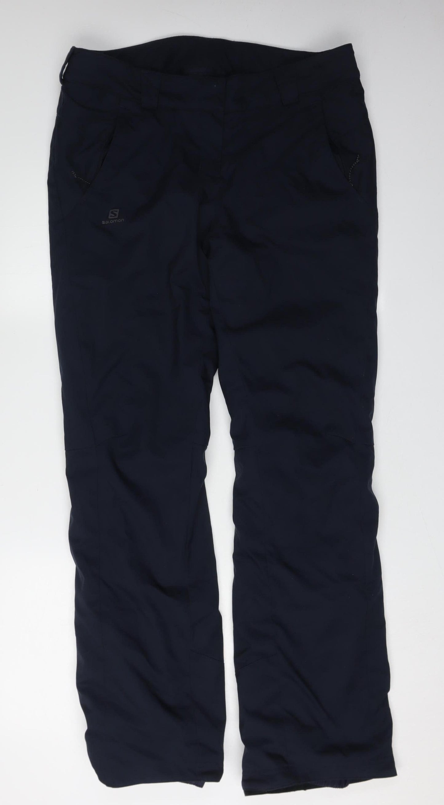 Salomon Men's Black Track Pants - Waterproof, Regular Fit