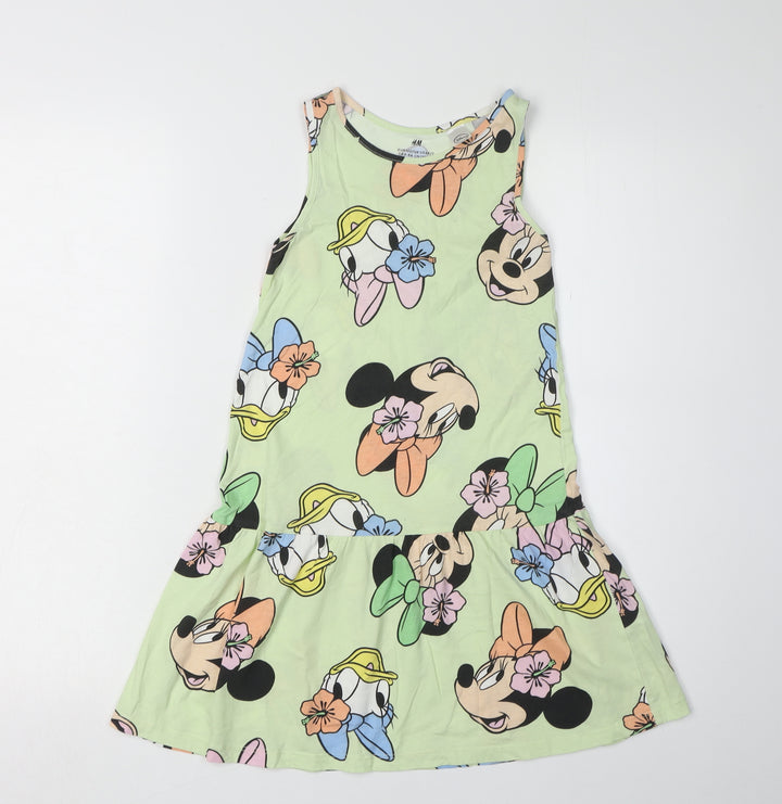 H&M Girls Disney Dress, Multicoloured, 6-8Y, Minnie Mouse