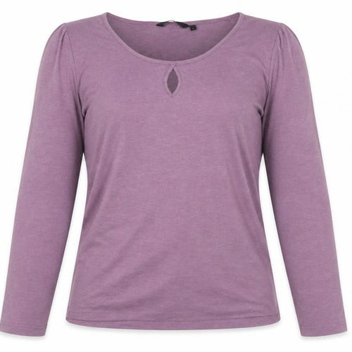 Isle Collection Women's Purple Long Sleeve T-Shirt L