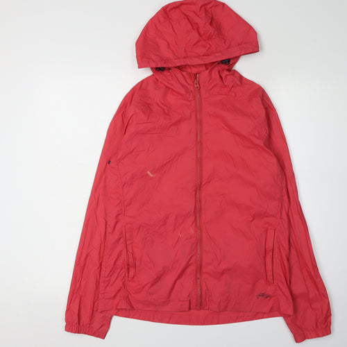 Fatface Women's Red Basic Hooded Jacket Size 10
