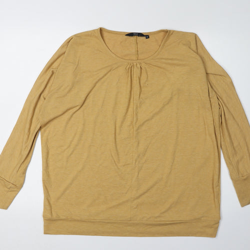 Isle Collection Yellow Long Sleeve Women's T-Shirt M