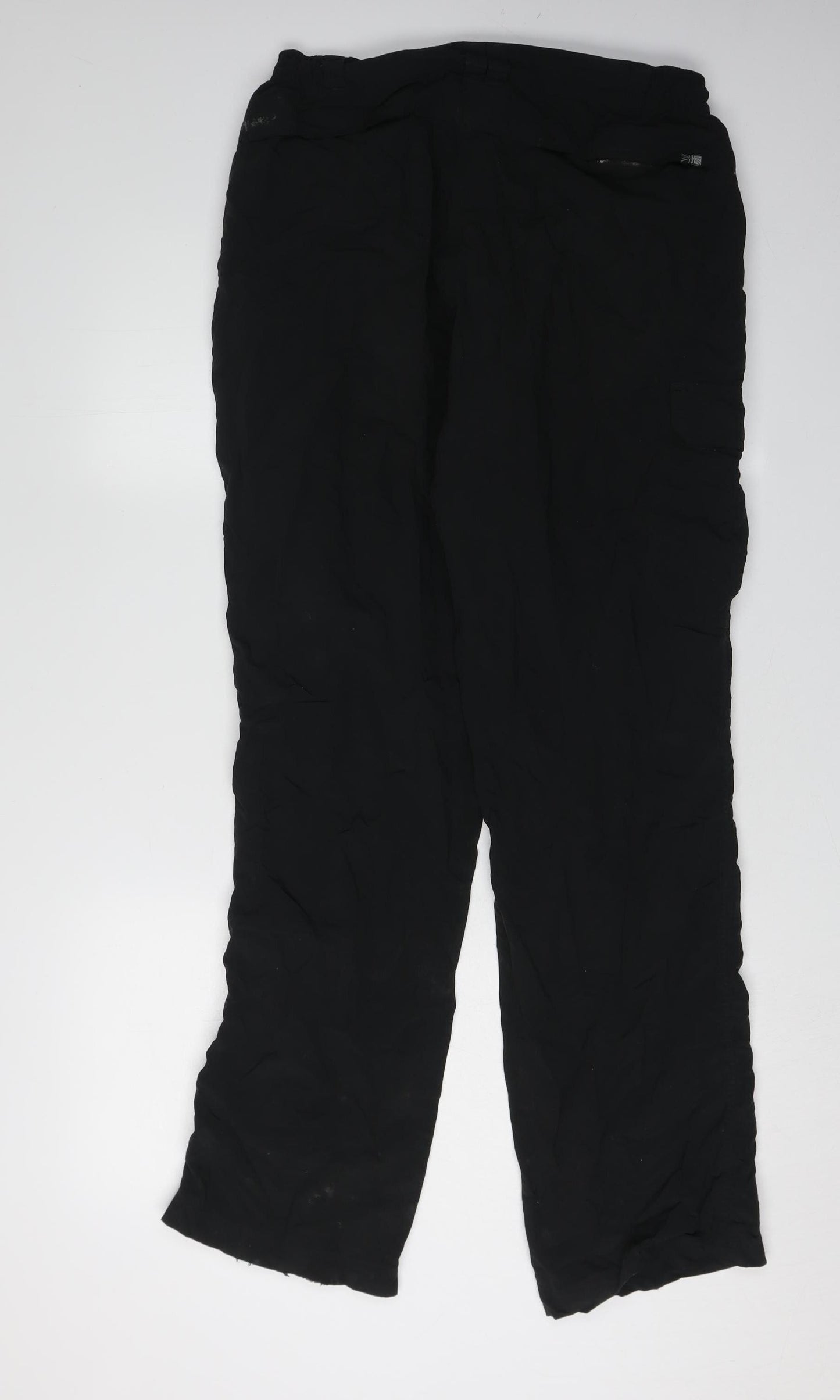 Karrimor Men's Black Track Pants, Size M, Elastic Waist