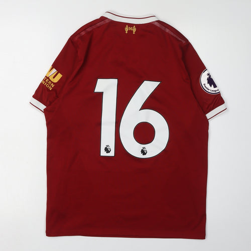 New Balance Boys Red Short Sleeve Sports Jersey Size 12