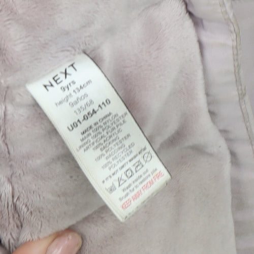 Next Girls Pink Hooded Parka Coat 9 Years