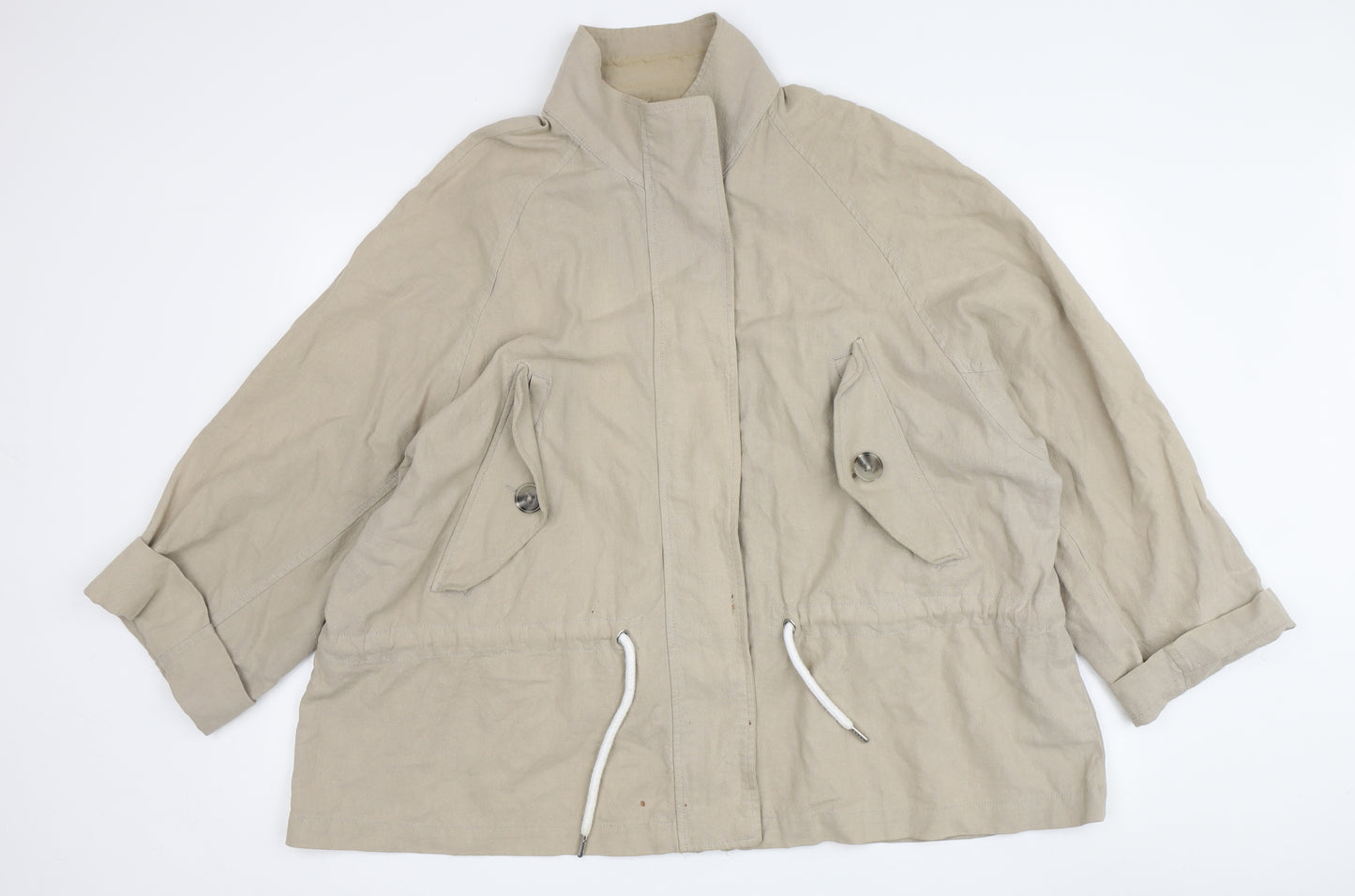 Lindex Women's Beige Relaxed Basic Jacket XS/S