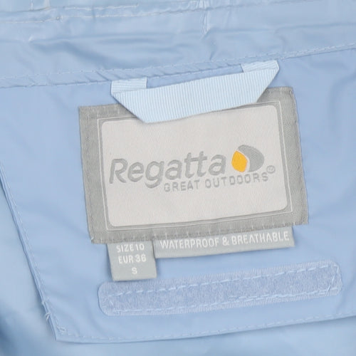 Regatta Women's Blue Waterproof Hooded Jacket Size 10