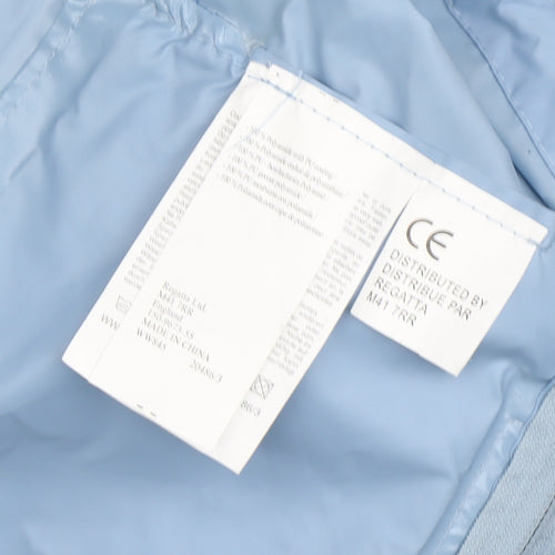 Regatta Women's Blue Waterproof Hooded Jacket Size 10