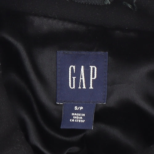 GAP Women's Black Duffle Coat S Wool Winter Toggle