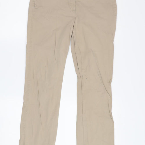 Laura Ashley Women's Beige Chino Trousers Size 8