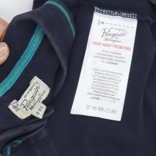 Original Penguin Boys Blue Polo Shirt 9 Years