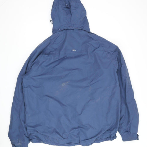 Trespass Men's Blue Waterproof Parka Jacket L