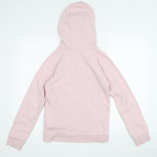 Under Armour Girls Pink Pullover Hoodie – Size L, Sports Style
