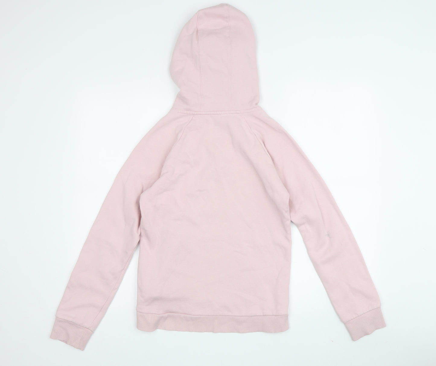Under Armour Girls Pink Pullover Hoodie – Size L, Sports Style