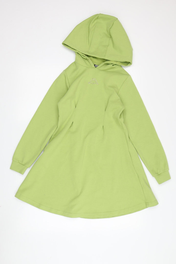 Kappa Girls Green Hooded A-Line Dress 9-10 Years