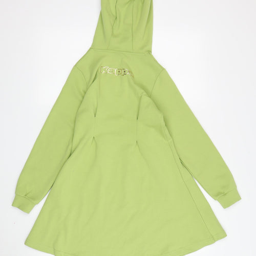 Kappa Girls Green Hooded A-Line Dress 9-10 Years