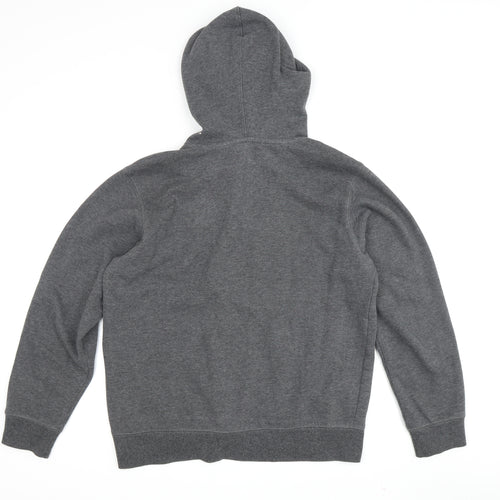 Champion Unisex Grey Hoodie L Pullover Logo Casual