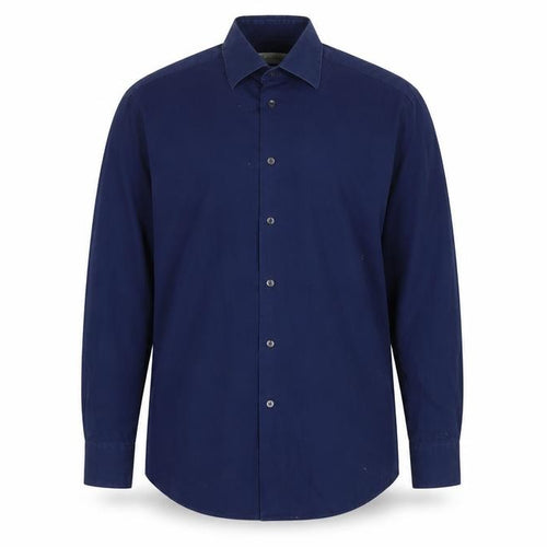 Calvin Klein Men's Blue 16 Cotton Button-Up Shirt