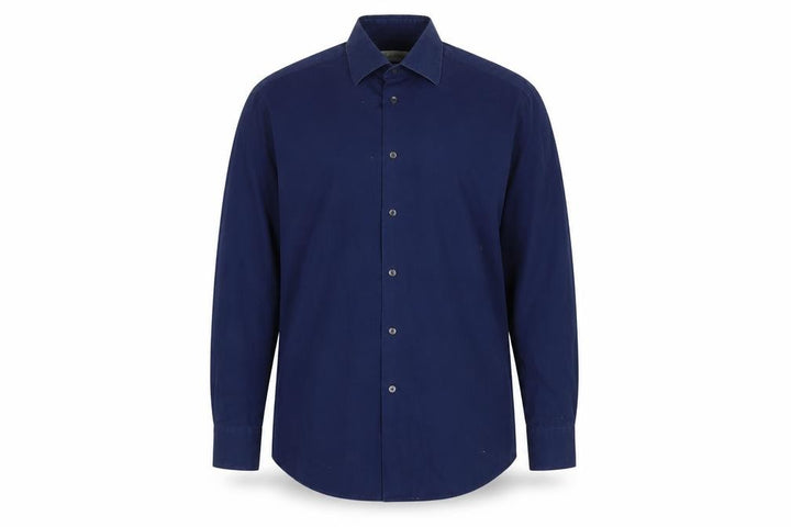 Calvin Klein Men's Blue 16 Cotton Button-Up Shirt