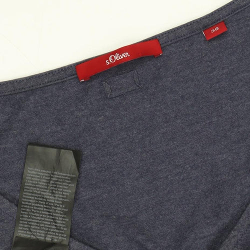 s.Oliver Women's Blue Midi T-Shirt Dress Size 10