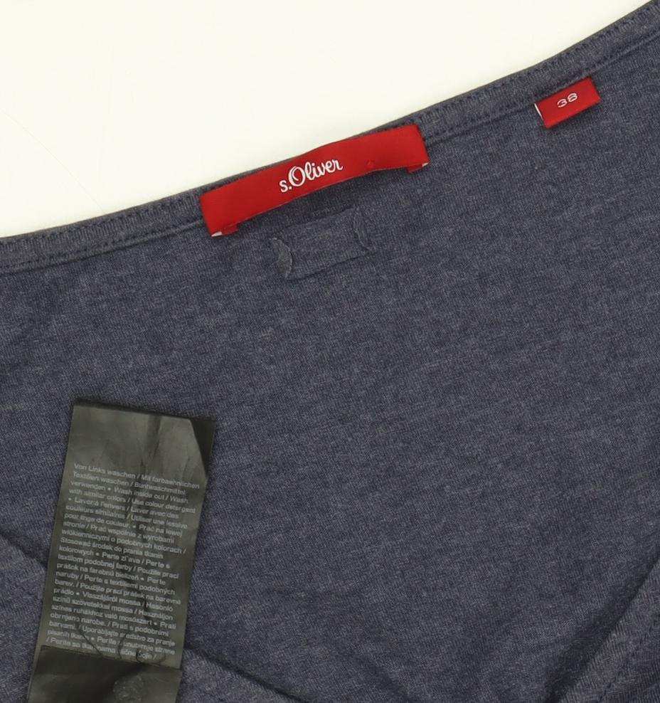 s.Oliver Women's Blue Midi T-Shirt Dress Size 10