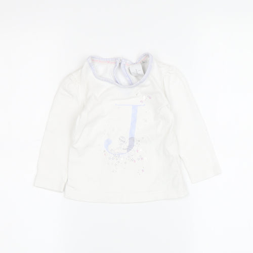Jasper Conran White T-Shirt, Unisex 12-18 Months, Graphic Print