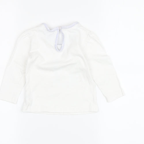 Jasper Conran White T-Shirt, Unisex 12-18 Months, Graphic Print