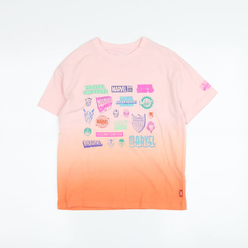 Marvel Pink Graphic T-Shirt for Girls 7-8 Years
